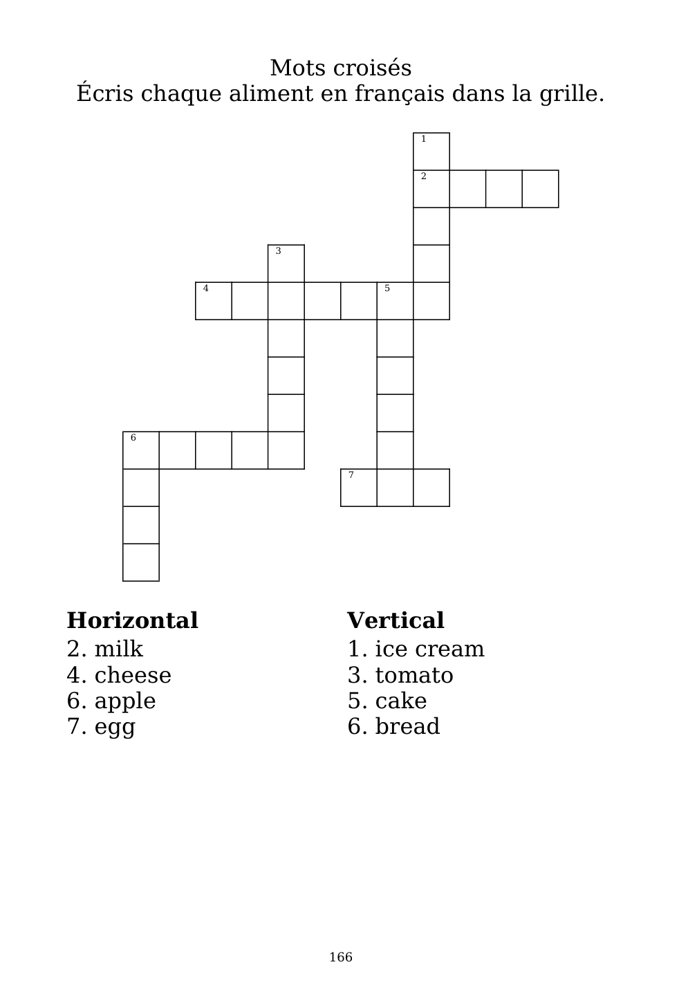 Crossword puzzle from the workbook