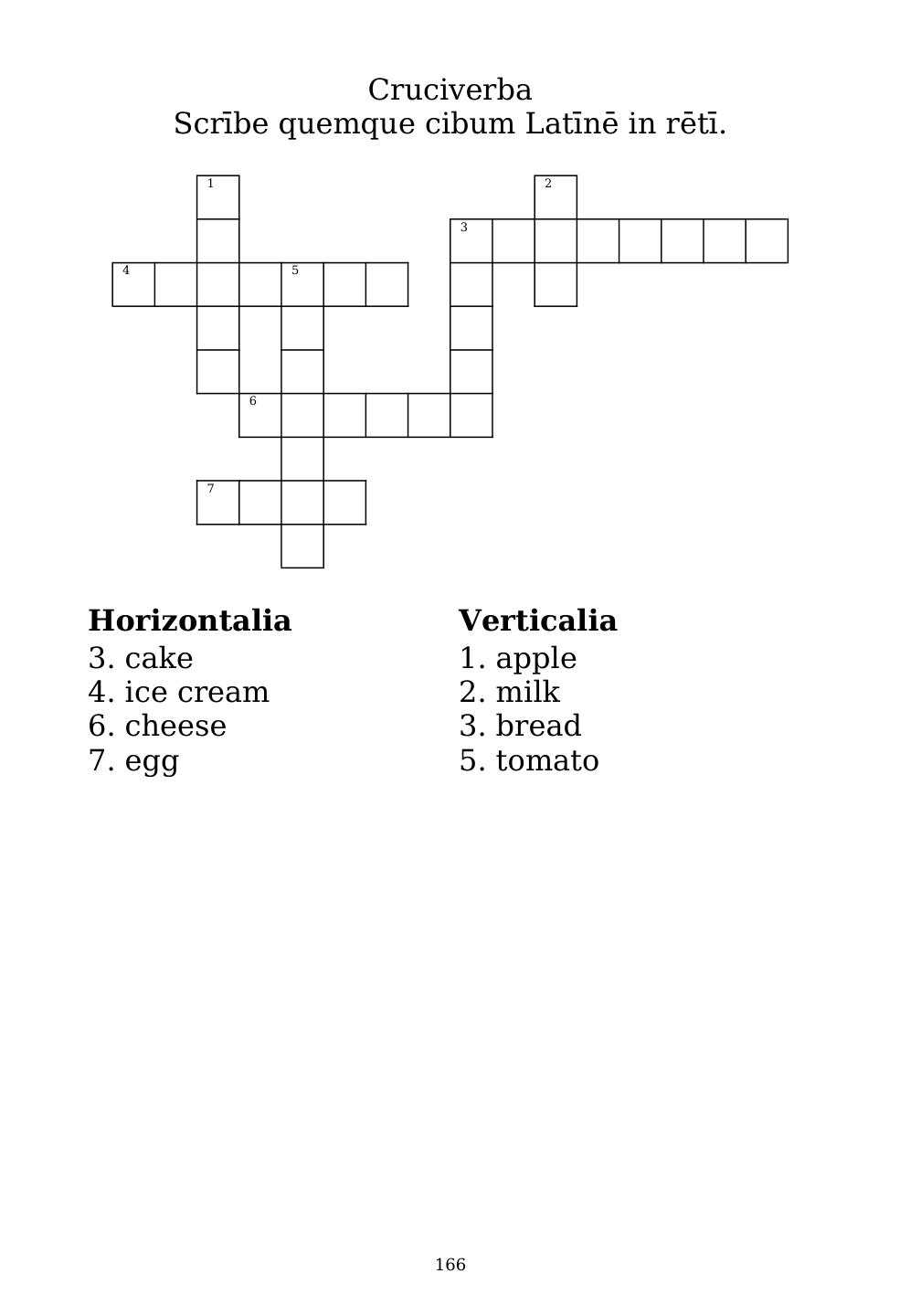 Crossword puzzle from the workbook